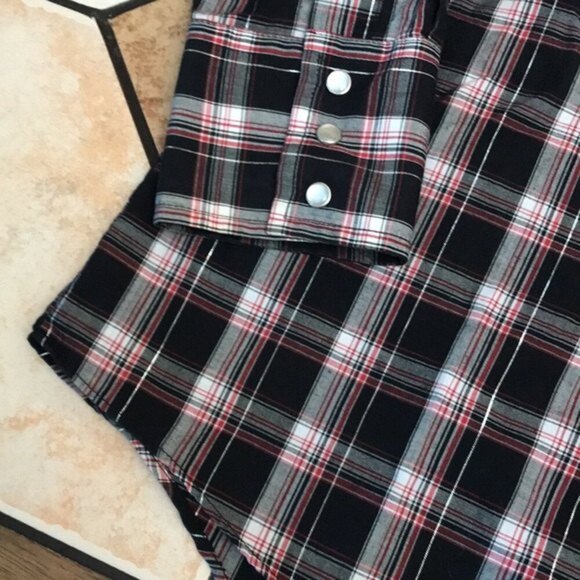 Ely cattleman western pearl snap button down shirt size medium - Picture 6 of 9